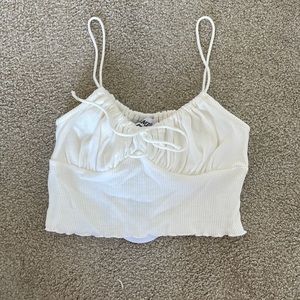 White spaghetti strap top